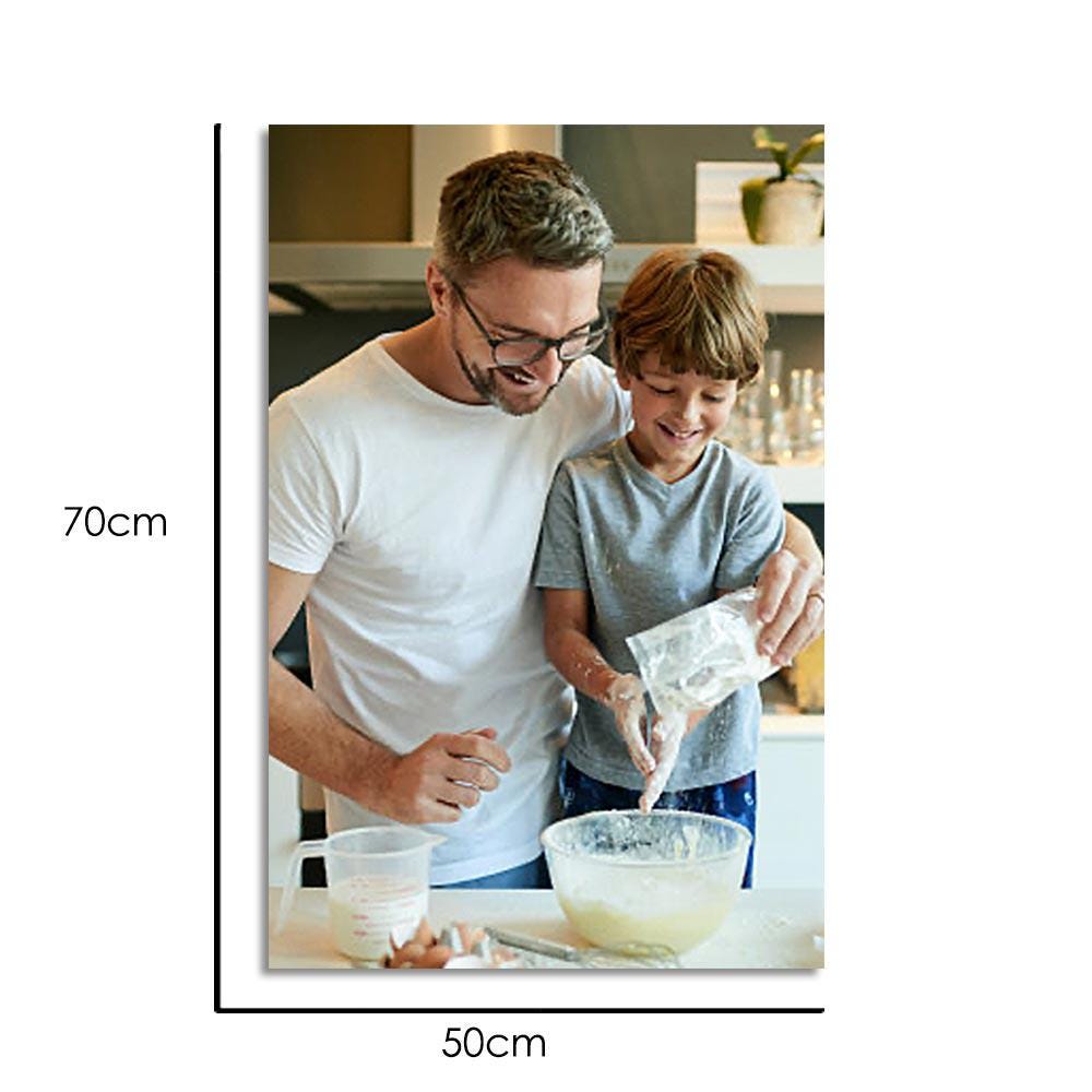Custom Wall Art Canvas - Custom Canvas Wall Art Home Decor Personalized Gift Photo Prints Oil Painting 50*70cm Frameless