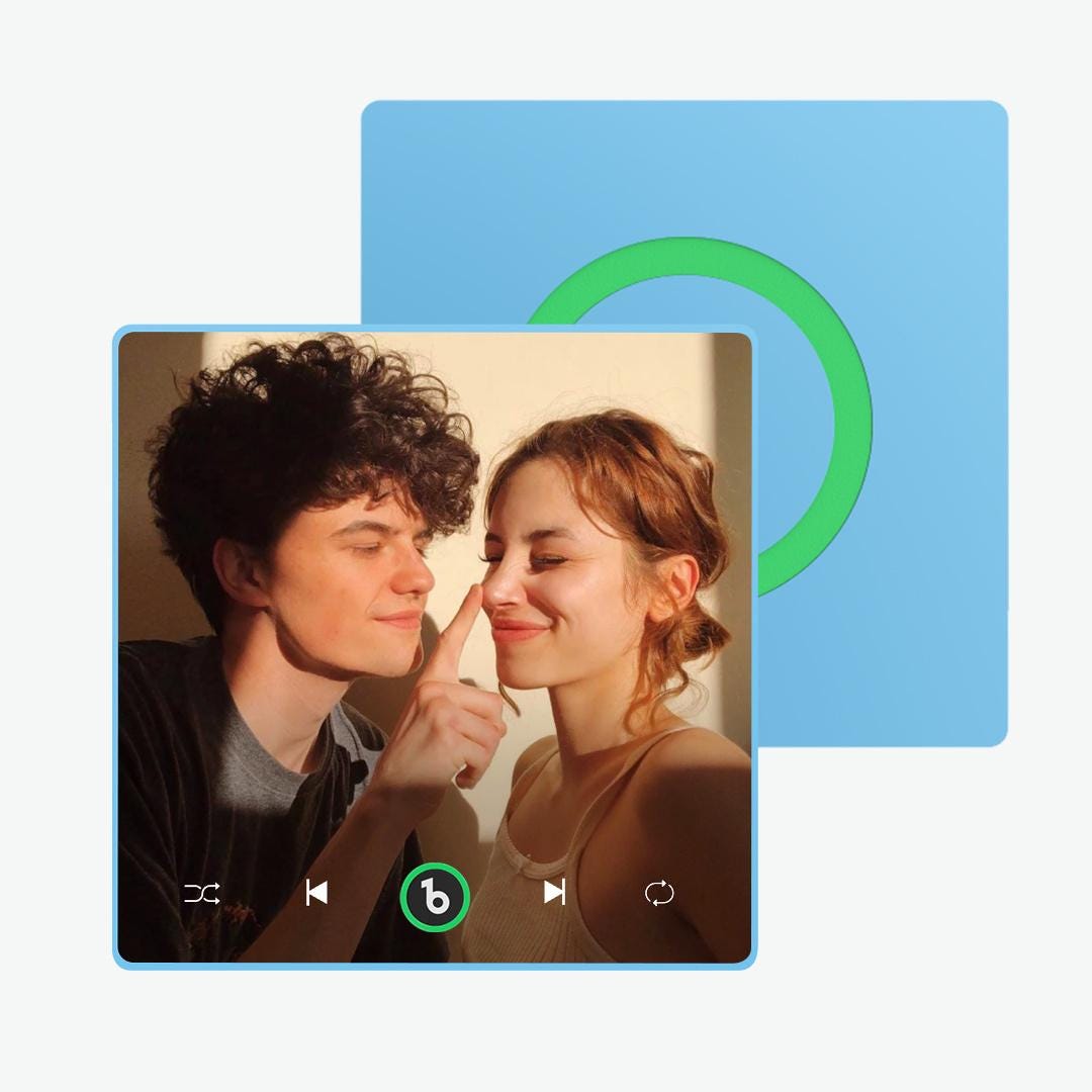 FridgeBeats Custom Music Fridge Magnet with Photo, Song & Album Cover Personalized Music Player Refrigerator Magnet Custom Gifts