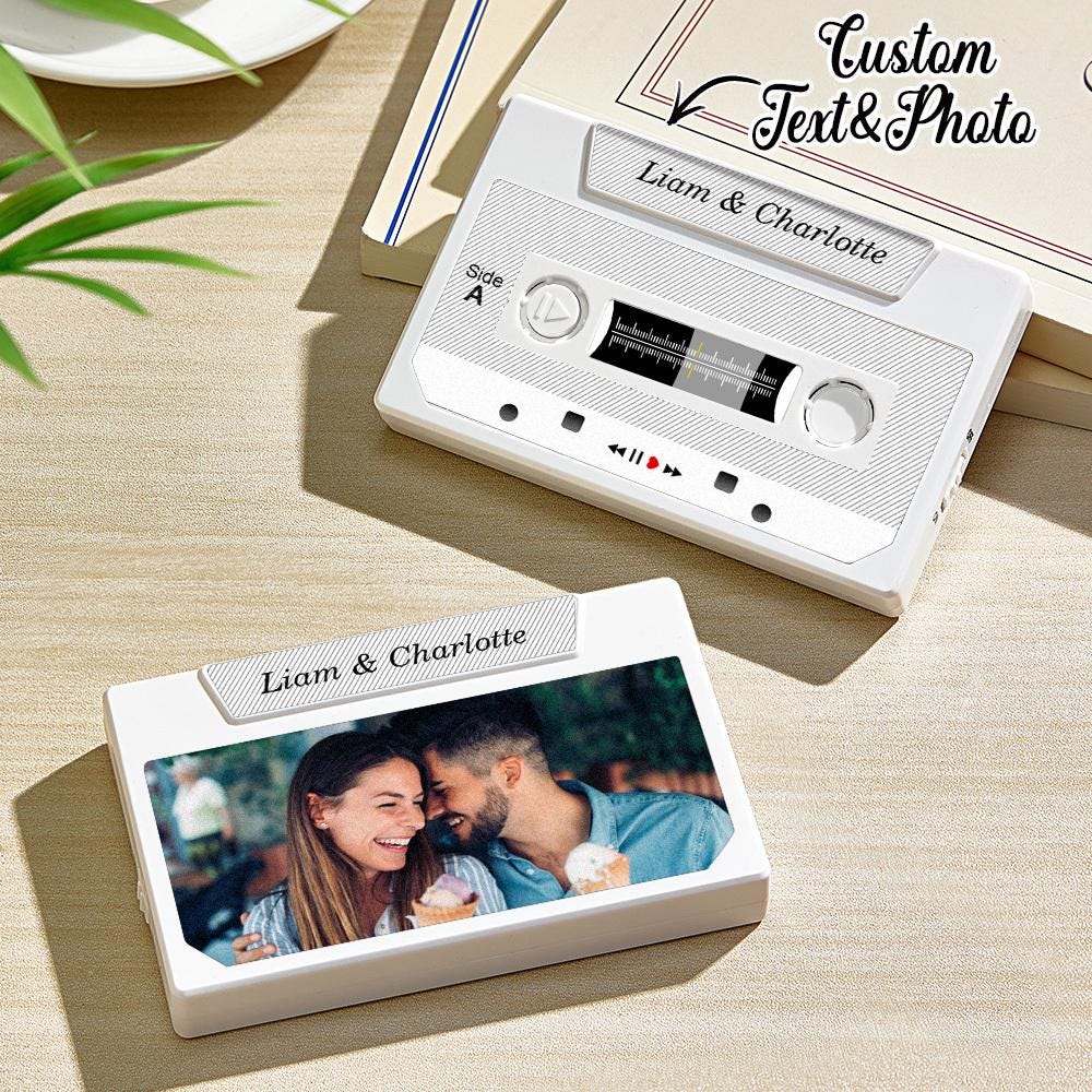 Personalized Recordable Cassette Music Box – Solid Gift Card Custom Mixtape Gift Music Card Audio Letter Recording Keepsake Music inspired