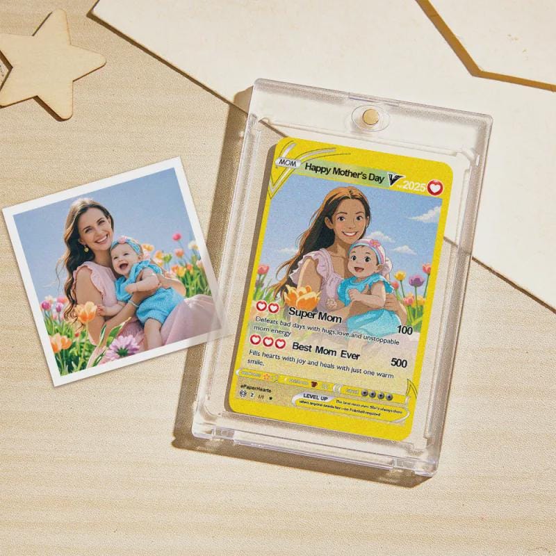 Custom Anime Trading Card – Personalized Photo Gift for Gamers & Couples, Acrylic Keepsake, Anime Boyfriend Gift, Custom Plaque