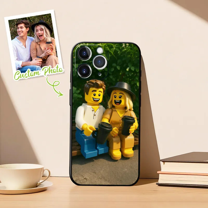 Custom Anime Portrait Phone Case – Personalized Cartoon Style for iPhone