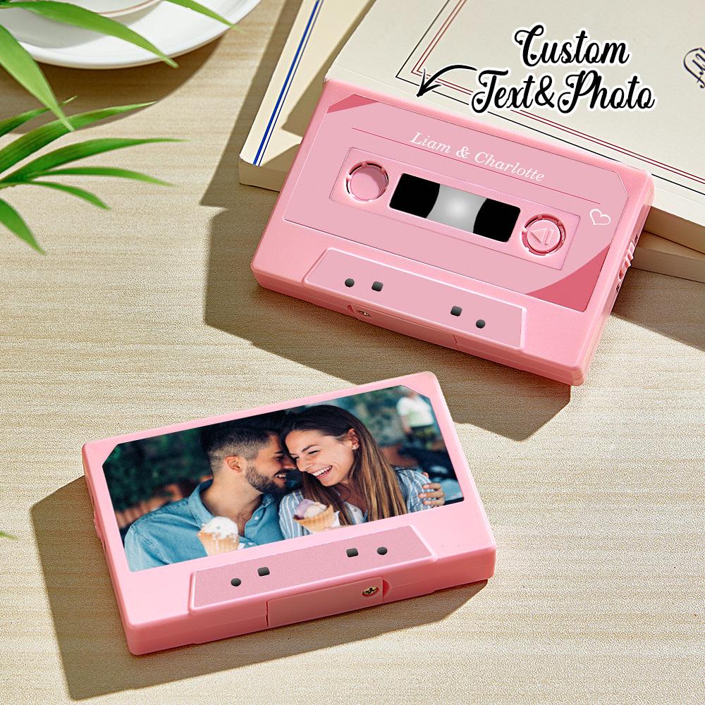 Personalized Recordable Cassette Music Box – Solid Gift Card Custom Mixtape Gift Music Card Audio Letter Recording Keepsake Music inspired