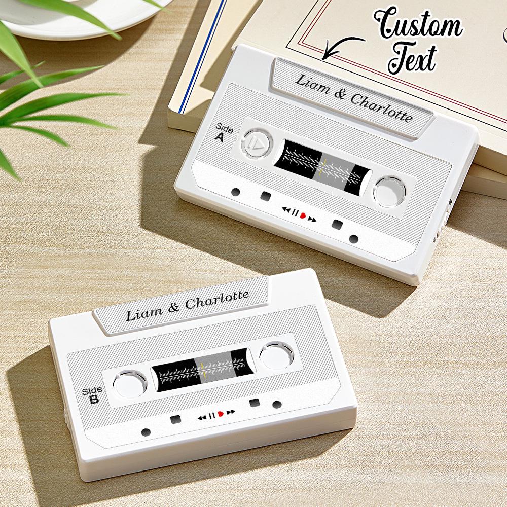 Personalized Recordable Cassette Music Box – Solid Gift Card Custom Mixtape Gift Music Card Audio Letter Recording Keepsake Music inspired
