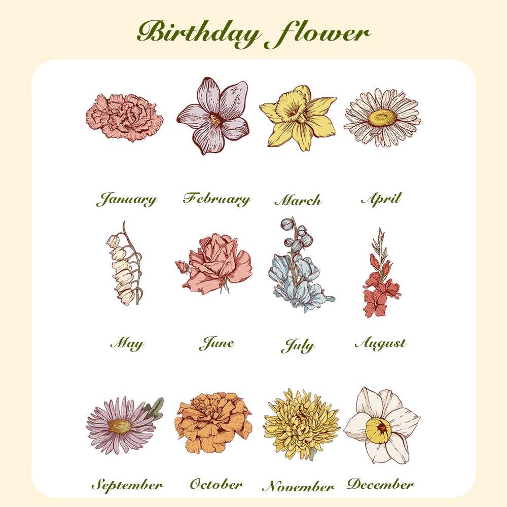 Custom Cartoon Birth Flower Tumbler Bag – Personalized Name & Character 40oz Carrier – Birthday Gift for Her – Waterproof Pouch