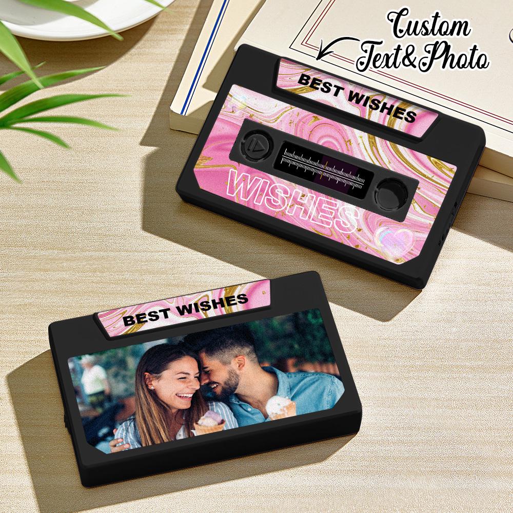 Personalized Recordable Cassette Music Box – Solid Gift Card Custom Mixtape Gift Music Card Audio Letter Recording Keepsake Music inspired