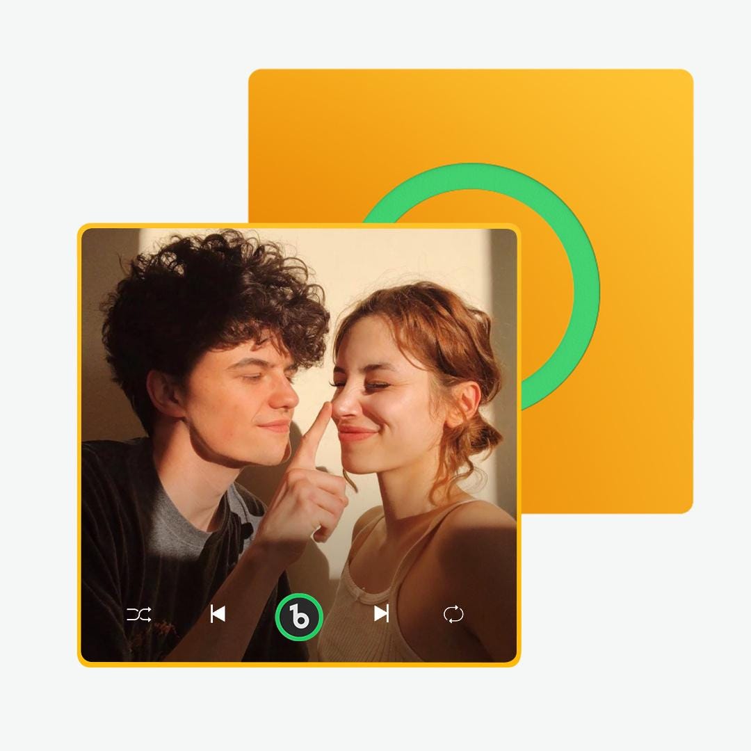 FridgeBeats Custom Music Fridge Magnet with Photo, Song & Album Cover Personalized Music Player Refrigerator Magnet Custom Gifts