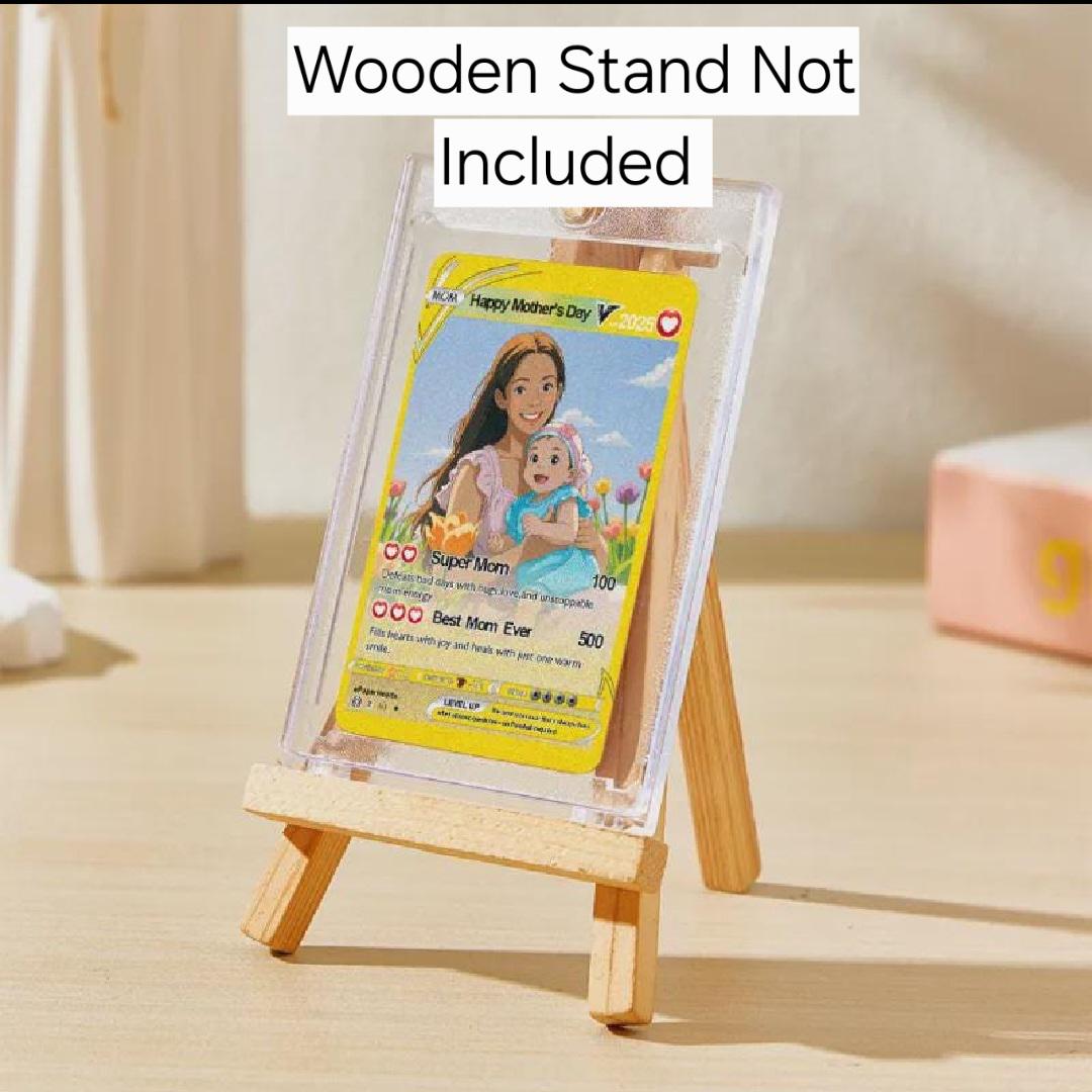 Custom Anime Trading Card – Personalized Photo Gift for Gamers & Couples, Acrylic Keepsake, Anime Boyfriend Gift, Custom Plaque