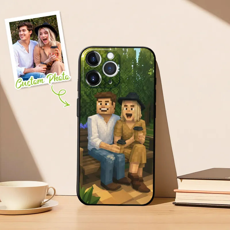 Custom Anime Portrait Phone Case – Personalized Cartoon Style for iPhone