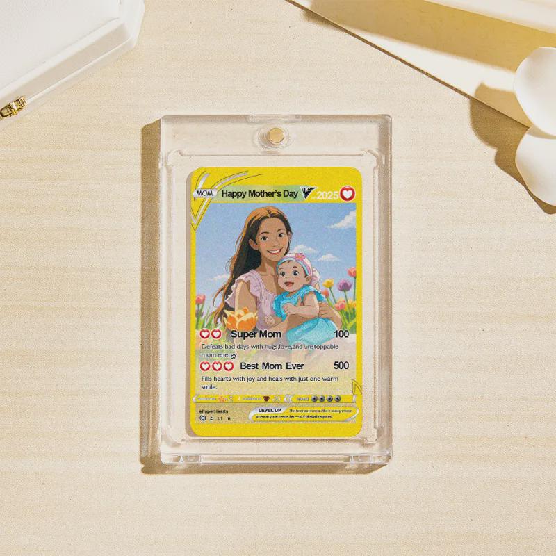 Custom Anime Trading Card – Personalized Photo Gift for Gamers & Couples, Acrylic Keepsake, Anime Boyfriend Gift, Custom Plaque