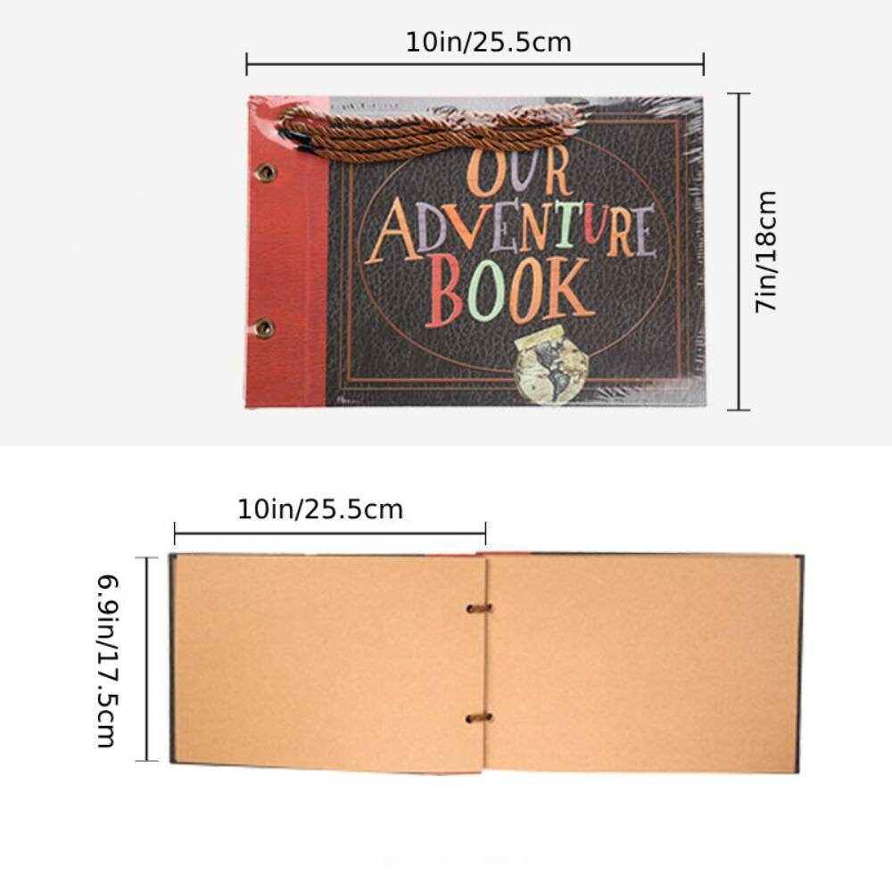 Our Adventure Book Loose-leaf Wedding Photo Album DIY Family Scrapbook Photo Album Memory keepsake Travel Journal Sticker/Stamp Album
