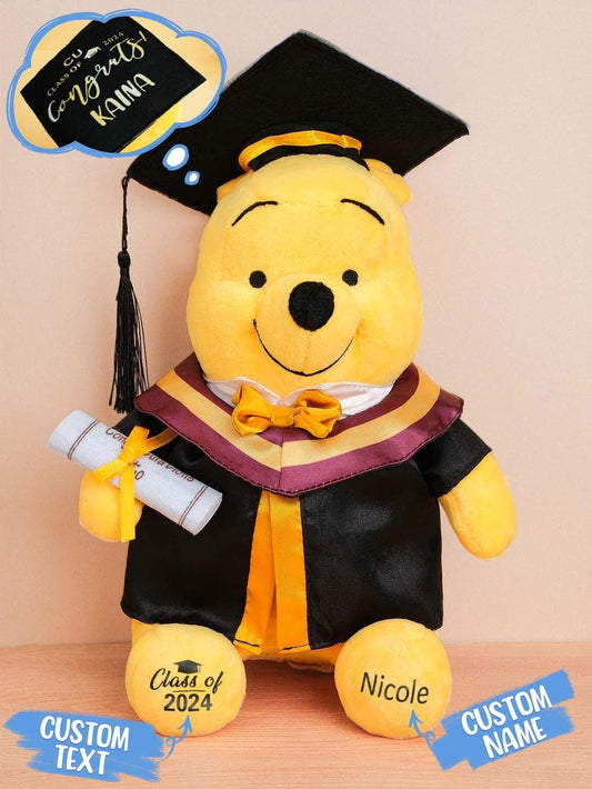 Personalized Grad. Bear Custom Graduation gift, Custom bear with Congratulations, Personalized Graduation bear, Kindergarten Graduation 2024